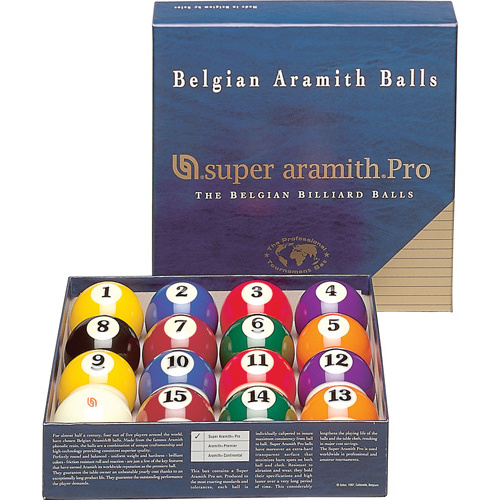 Super Aramith Pro Billiard Balls 2 1/4" for American Pool 