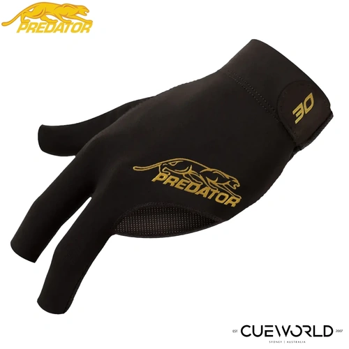 Predator Second Skin Black & Gold Billiard Glove 30th Anniversary - Left Hand