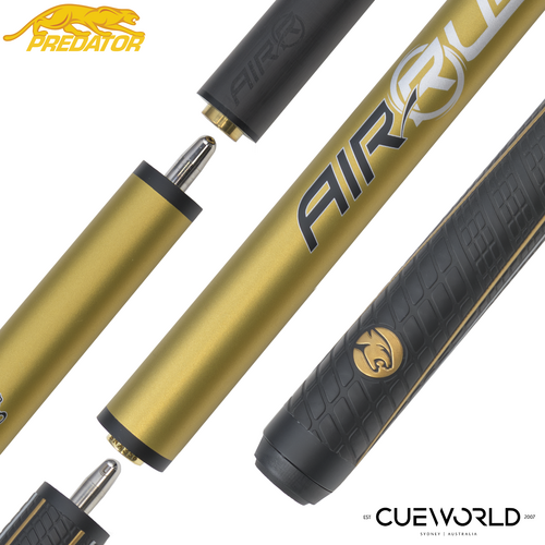 Predator Air Rush Gold Jump Cue - Sport Wrap