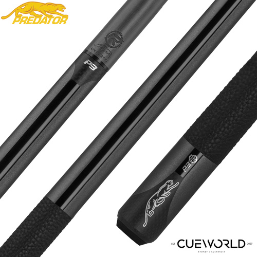 Predator P3 Metallic Grey Pool Cue - Leather Luxe Wrap