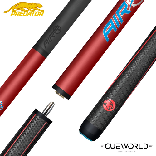 Predator Air Rush Jump Cue Red - Sport Wrap