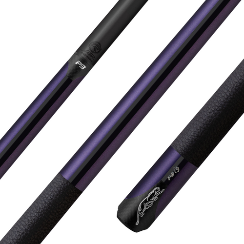 Predator P3 REVO Purple Pool Cue with Leather Luxe Wrap